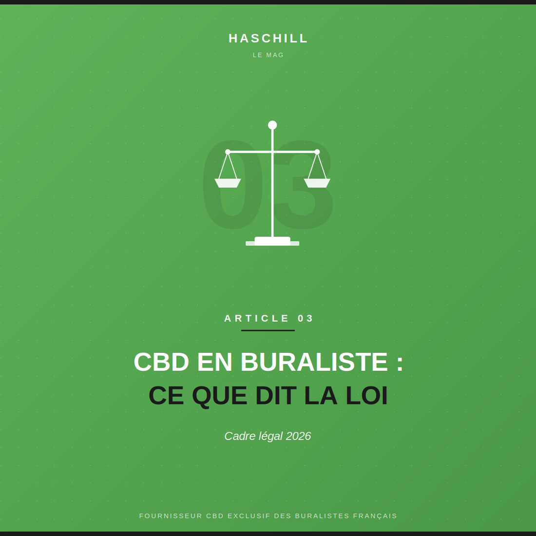 CBD en bureau de tabac : ce que dit la loi en 2026