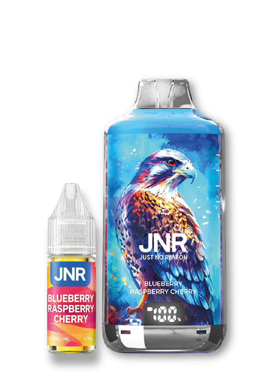 Puff jetable JNR BLUEBERRY RASPBERRY CHERRY - carton de 5 pour buraliste