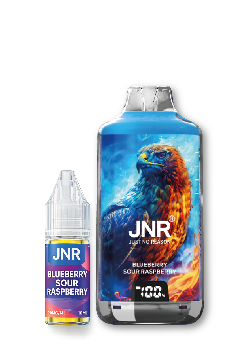 Puff jetable JNR BLUEBERRY SOUR RASPBERRY - carton de 5 pour buraliste