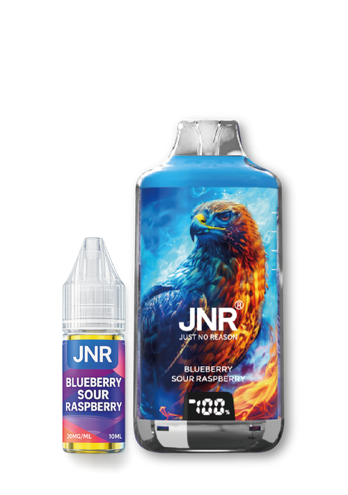 Puff jetable JNR BLUEBERRY SOUR RASPBERRY - carton de 5 pour buraliste