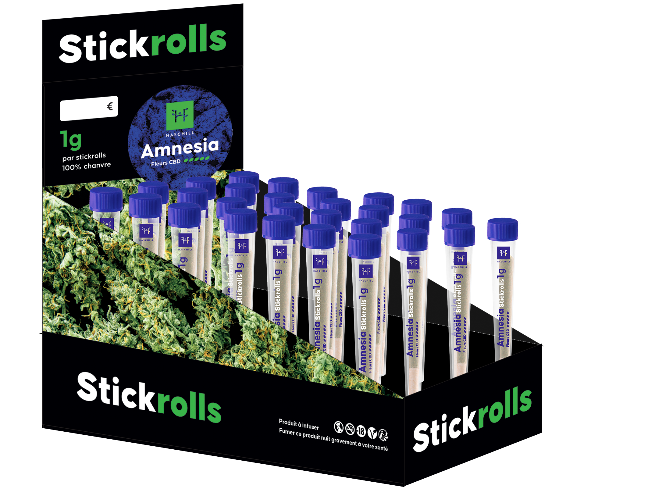 Pré-rolls CBD King Size Stick Rolls Stick Rolls - lot de 36 Haschill