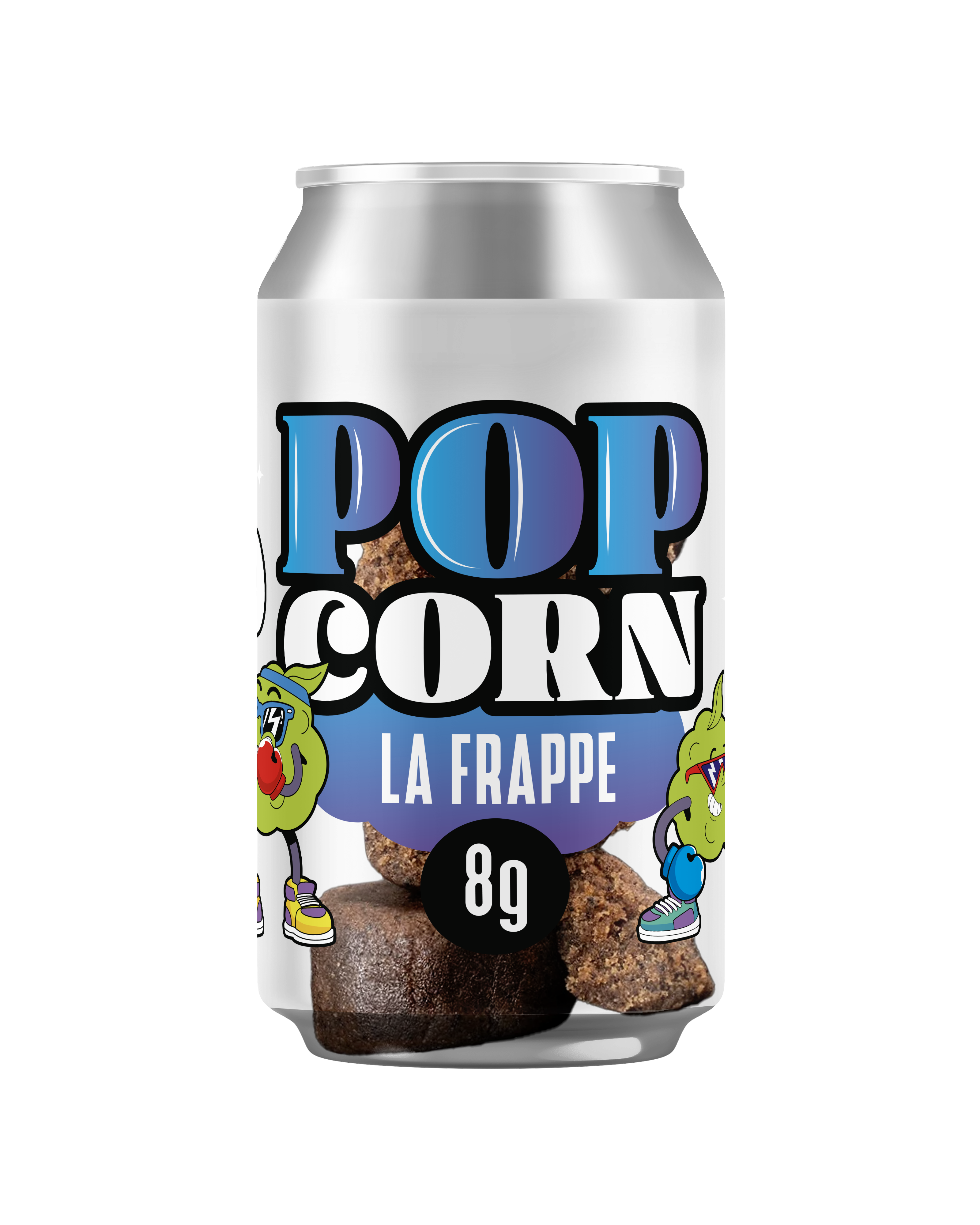 Résine CBD Pop Corn La Frappe Haschill - boîte de 4 pour buraliste