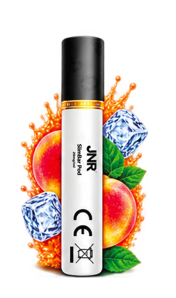 JNR Slim Bar Recharge New Peach Ice - Boite de 5