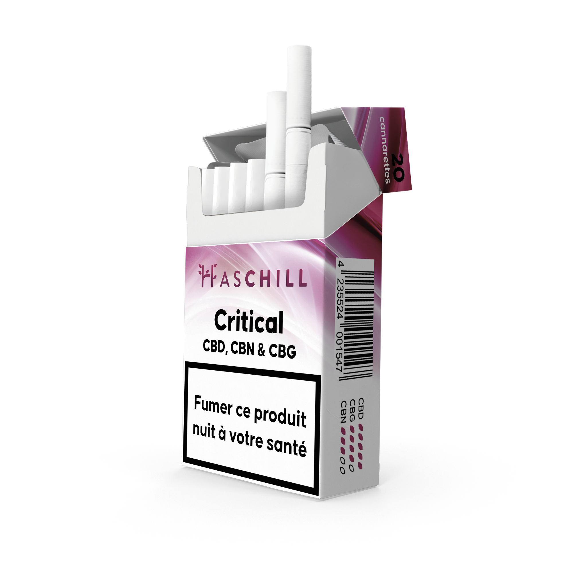 Pré-rolls CBD Weed Pre-Rolls Critical en cartouche Haschill