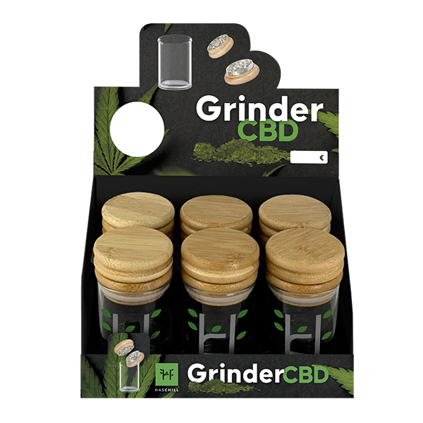Grinder métallique Haschill pour fleurs CBD - format buraliste