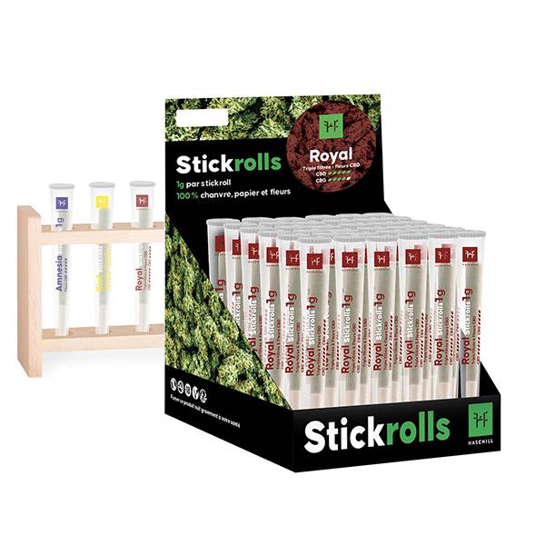 Stickrolls Royal 4 boites + présentoire